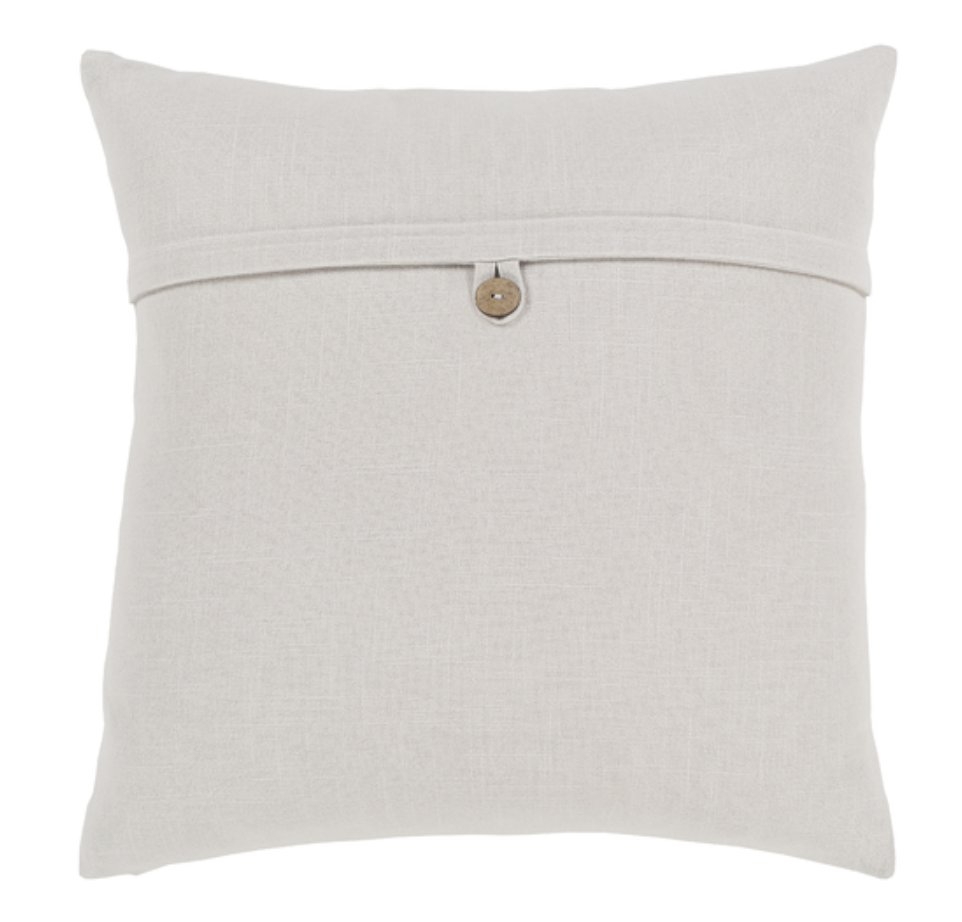 JESSIE PILLOW, Ivory (18"x18" Poly Fill) - Image 0