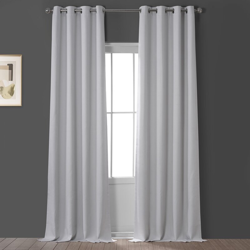 Oneridge Solid Blackout Grommet Single Curtain Panel - Image 0