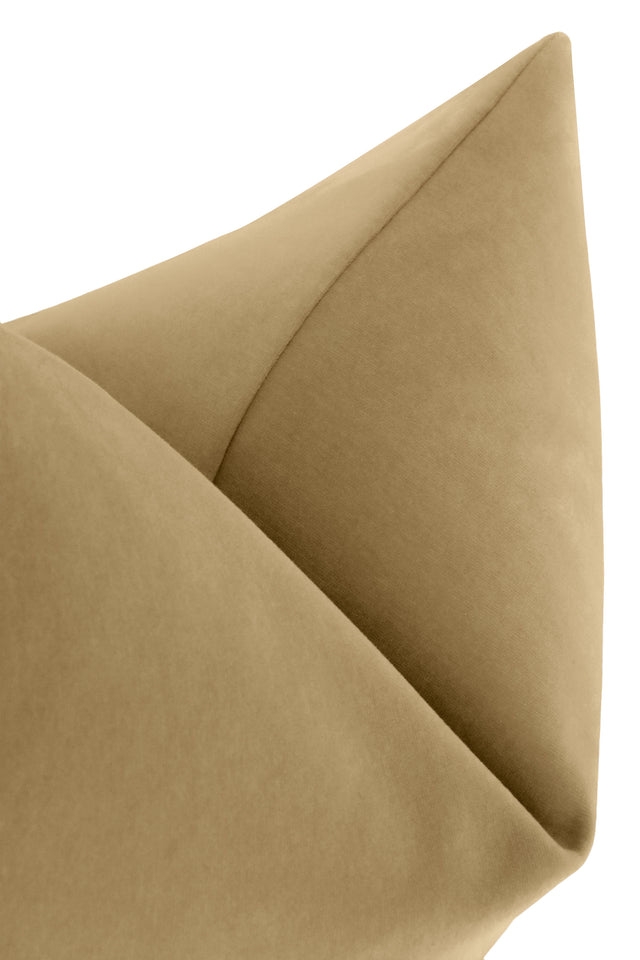 Studio Velvet Pillow Cover, Camel, - Image 1