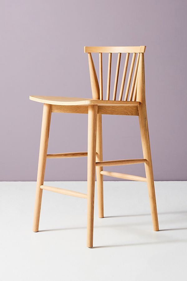 Remnick Counter Stool By Anthropologie in Beige - Image 1