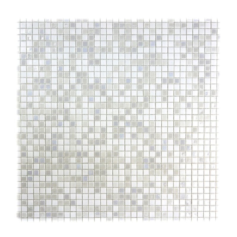 Galaxy Abolos 0.31" x 0.31" White Glass Handmade Backsplash Bathroom Mosaic Wall & Floor Tile- ($11.89/sq ft) - Image 0