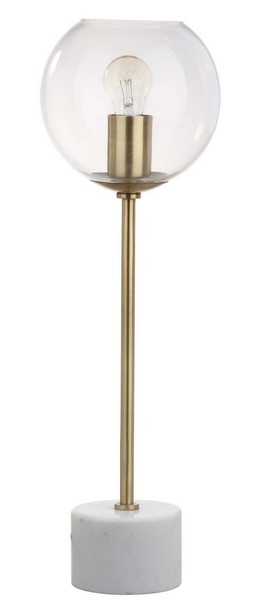 Caden 22.25-Inch H Table Lamp - Brass Gold/White - Arlo Home - Image 1