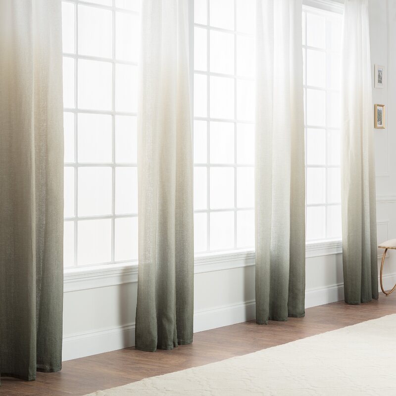 Carolie Ombre Semi-Sheer Rod Pocket Curtains (Set of 2) - Image 3
