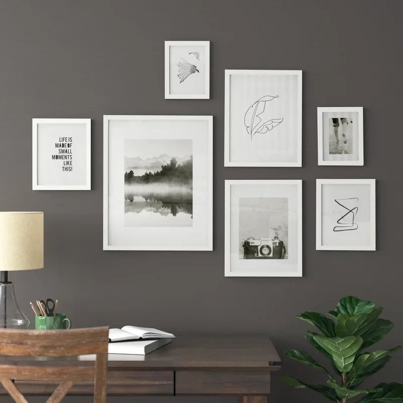 7 Piece Alegria Gallery Wall Picture Frame Set - Image 0