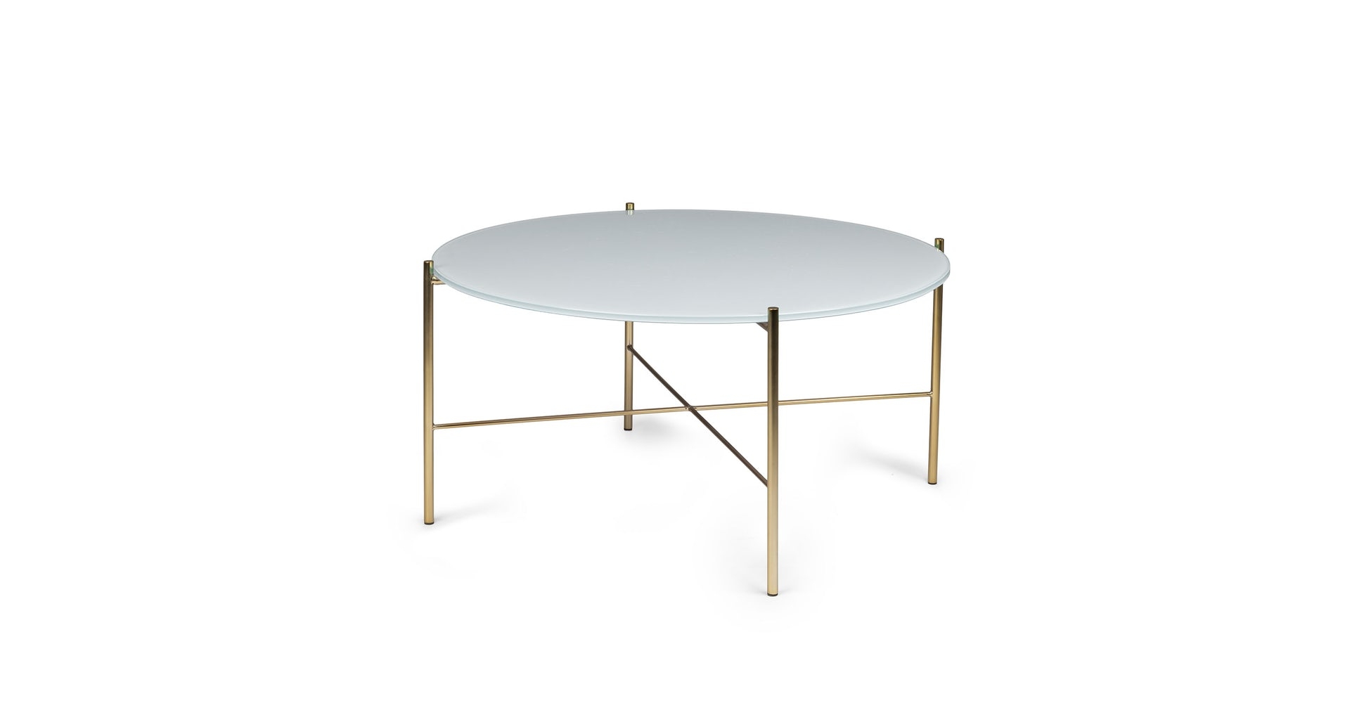 Silicus light gray round coffee table - Image 0