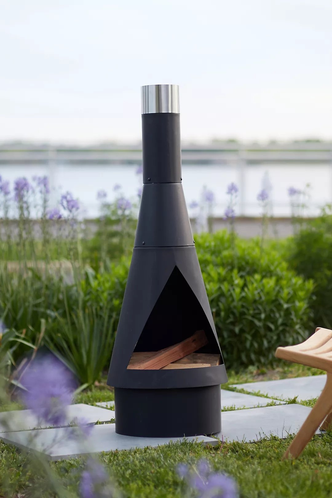 Angled Obelisk Chiminea - Image 0