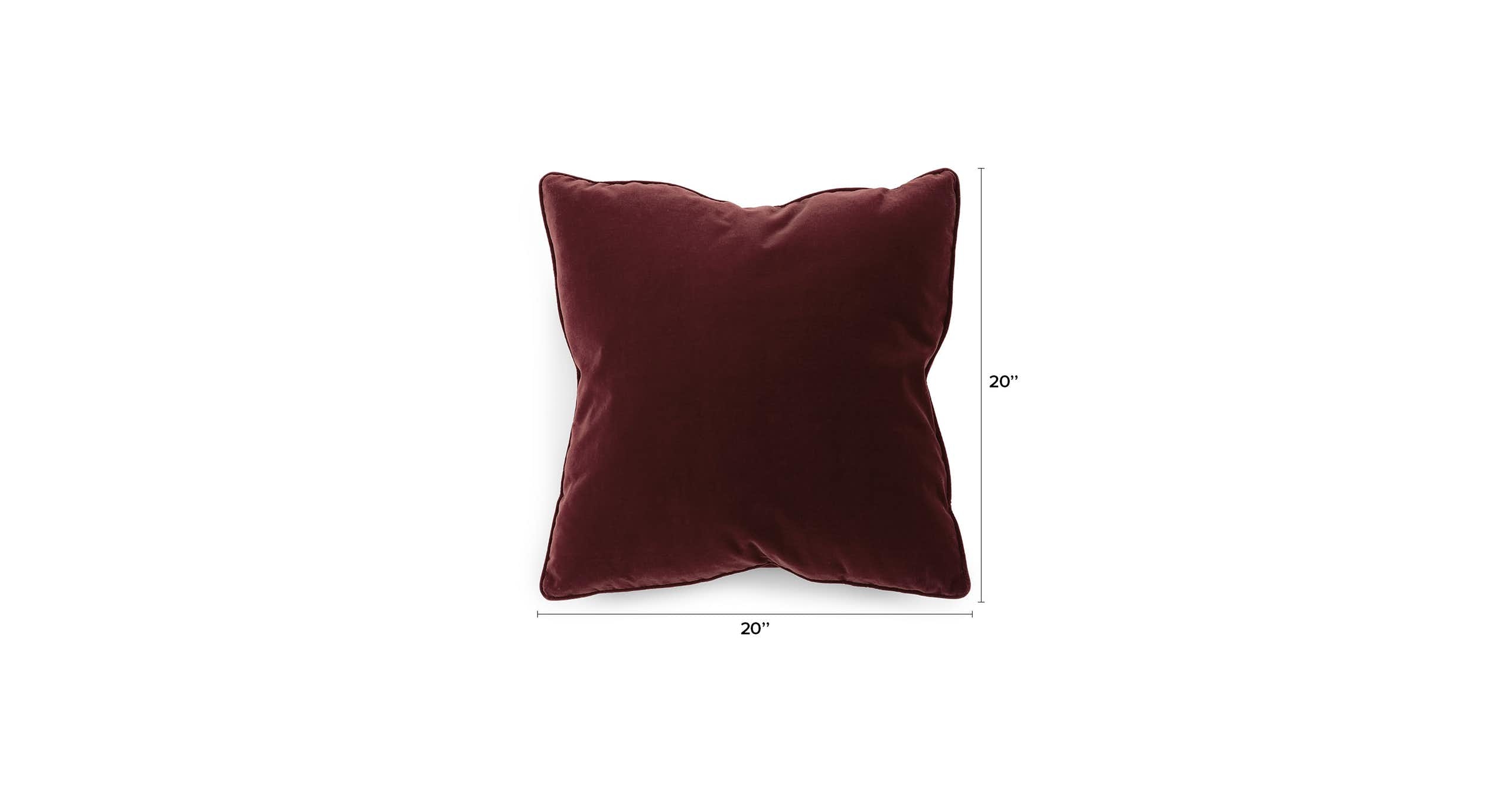 Lucca Garnet Red Pillow Set - Image 7