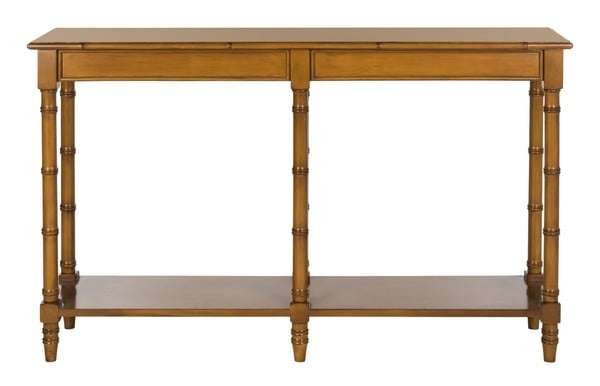 Noam Coastal Bamboo Console Table - Brown - Arlo Home - Image 0
