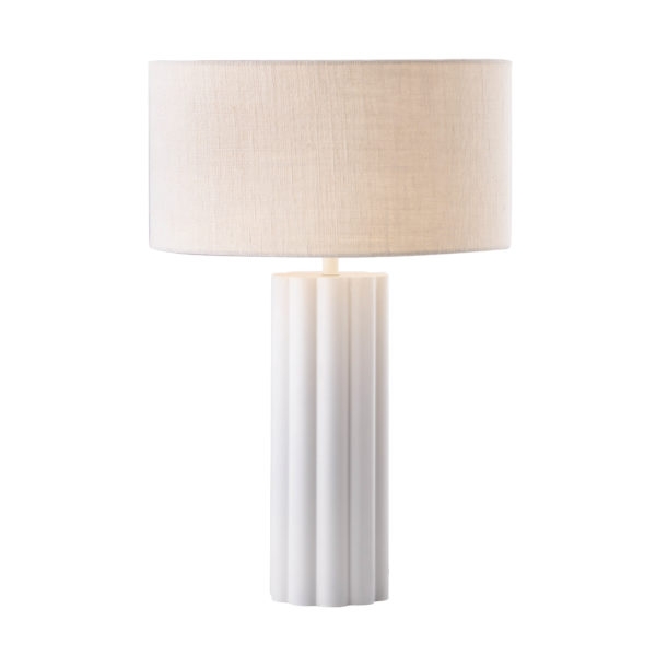 Latur Cream Table Lamp - Image 2