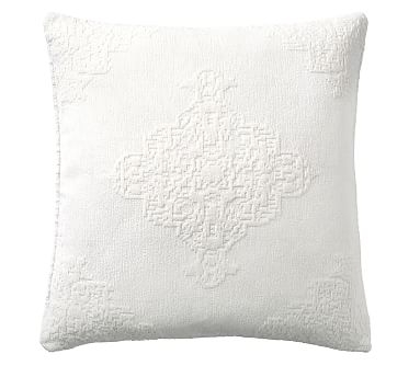 Maddie Textured Pillow, 22", Ivory - Image 0