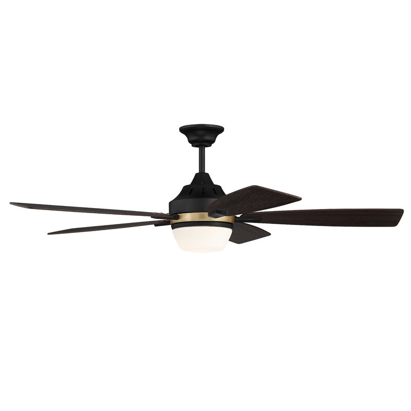 52'' Lauriana 5-Blade LED Standard Ceiling Fan with & Light Kit Included - Image 1