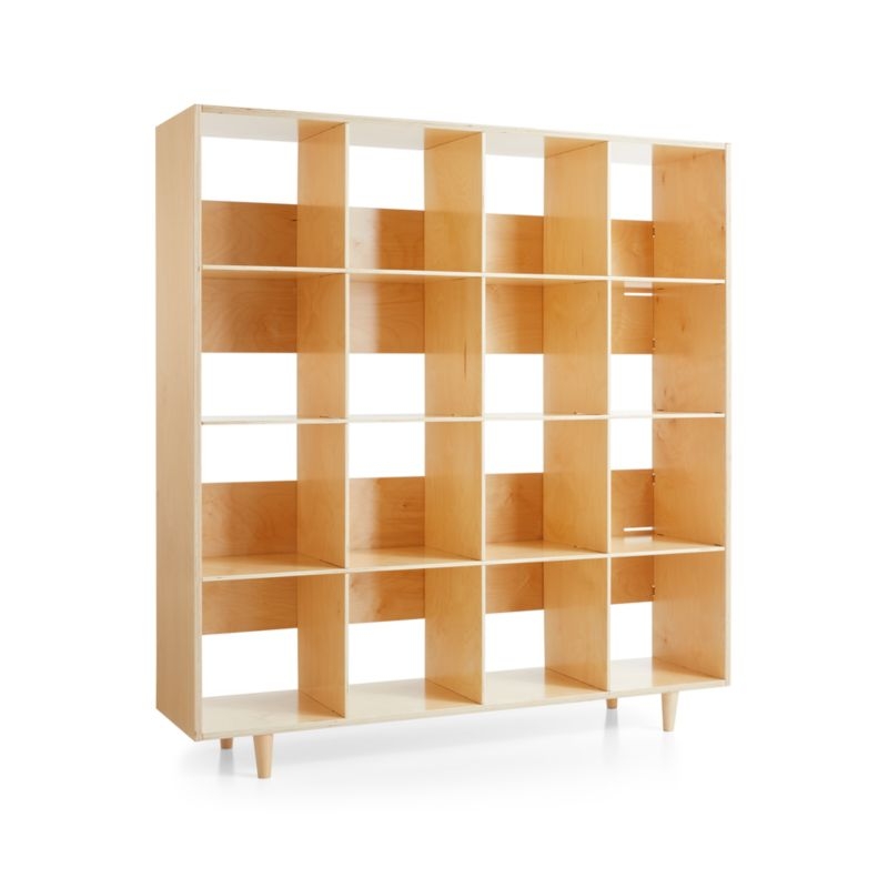 Sprout Natural 16 Cubby Birch Bookcase - Image 3