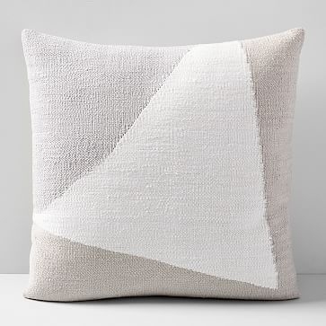 Amplified Arrow Pillow Cover, 24"x24", Frost Gray - Image 0