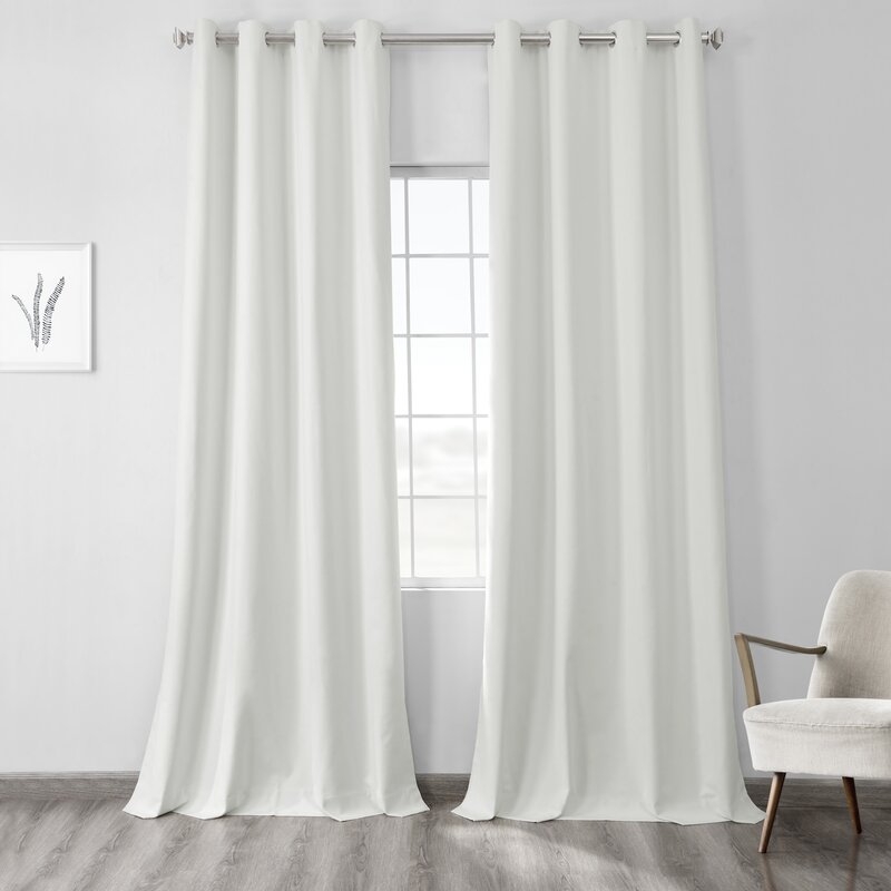 Bodwar Max Solid Blackout Thermal Grommet Single Curtain Panel - Image 0