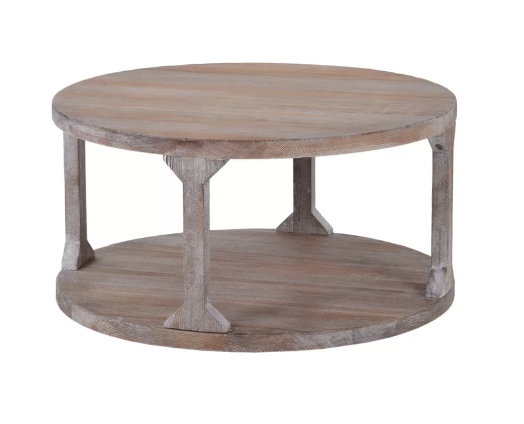Matt Floor Shelf Coffee Table with Storage - Image 0