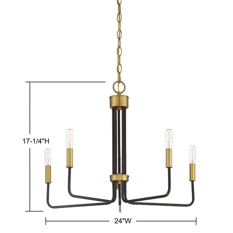 Donner 5 - Light Candle Style Classic / Traditional Chandelier - Image 1