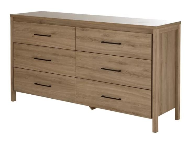 Gravity 6 Drawer Double Dresser-Ebony - Image 0