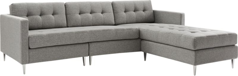 ditto II grey sectional sofa - Image 4