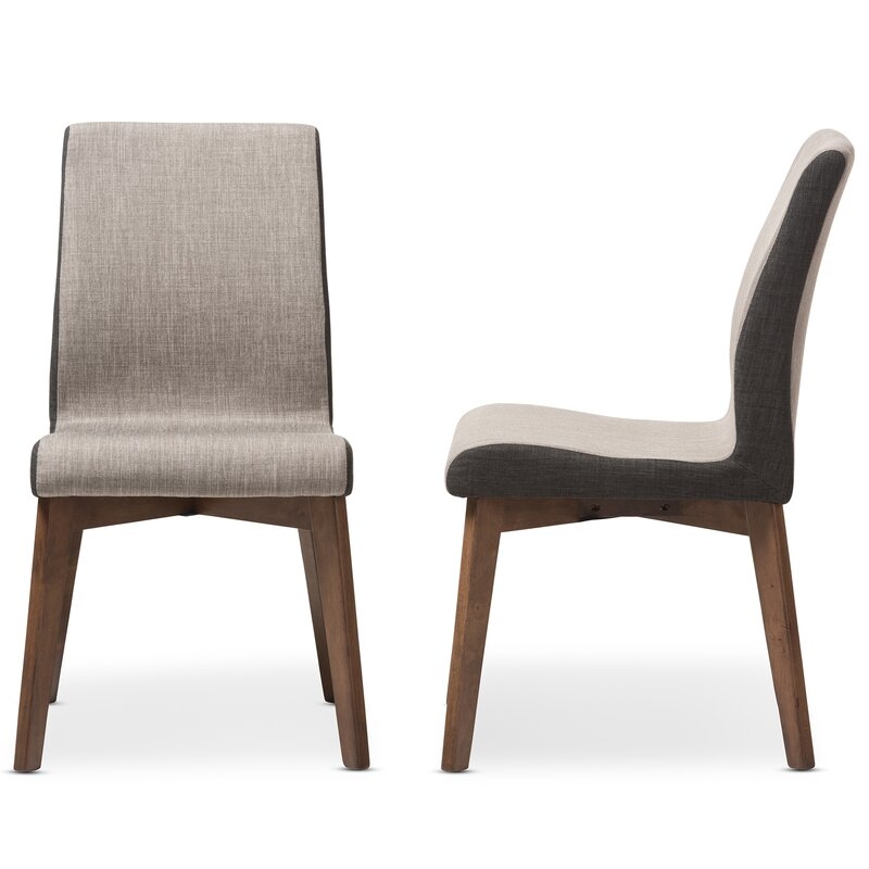 Collazo Upholstered Side Chair in Dark Walnut - Image 2