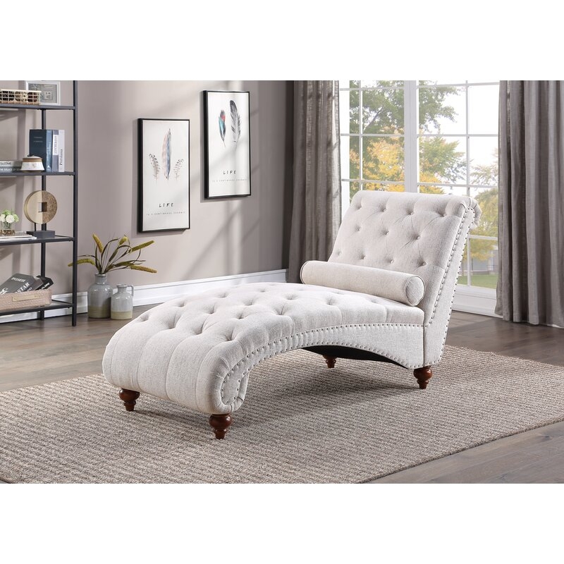 Chaise Lounge With Lumbar Pillow - Image 0