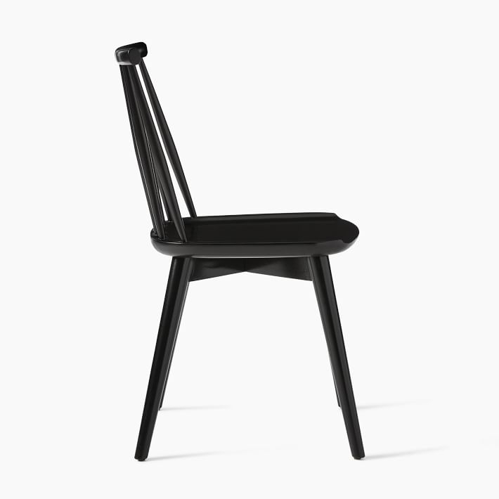 Windsor Dining Chair, Black, Set of 2 - Image 4