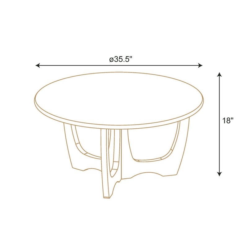 Biel 3 Legs Coffee Table - Image 4