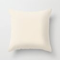 Rose Petal Cream Throw Pillow - Image 0