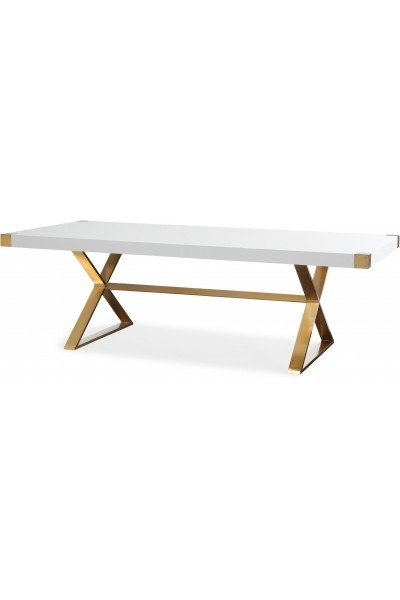 Mia Lacquer 95" Rectangular Dining Table - Image 1