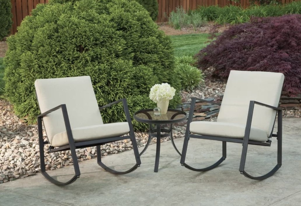 Leis Outdoor 3 Piece Seating Group with Cushions - Image 0