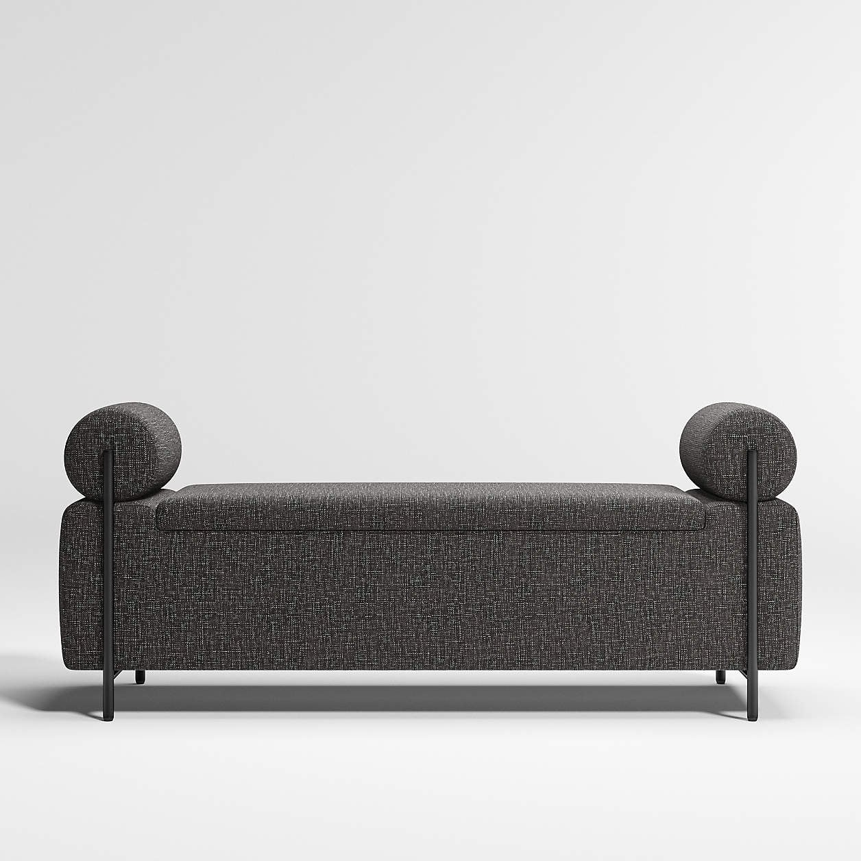 Steen Black Storage Bench - Image 0