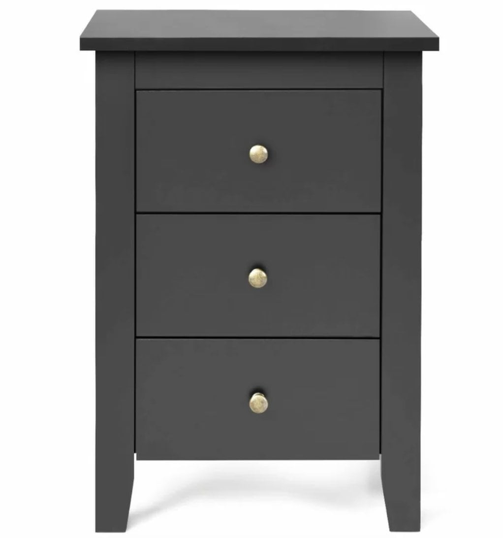 Roselyne 3 - Drawer Nightstand in Black (Set of 2) (Back in Stock Jan 16, 2022) - Image 0