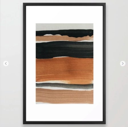 abstract minimal 12 Framed Art Print - Image 0