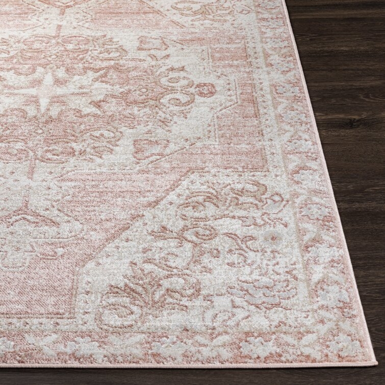 Cabell Oriental Pink/White Area Rug - Image 2