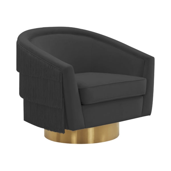 Flapper Black Swivel Chair - Image 0