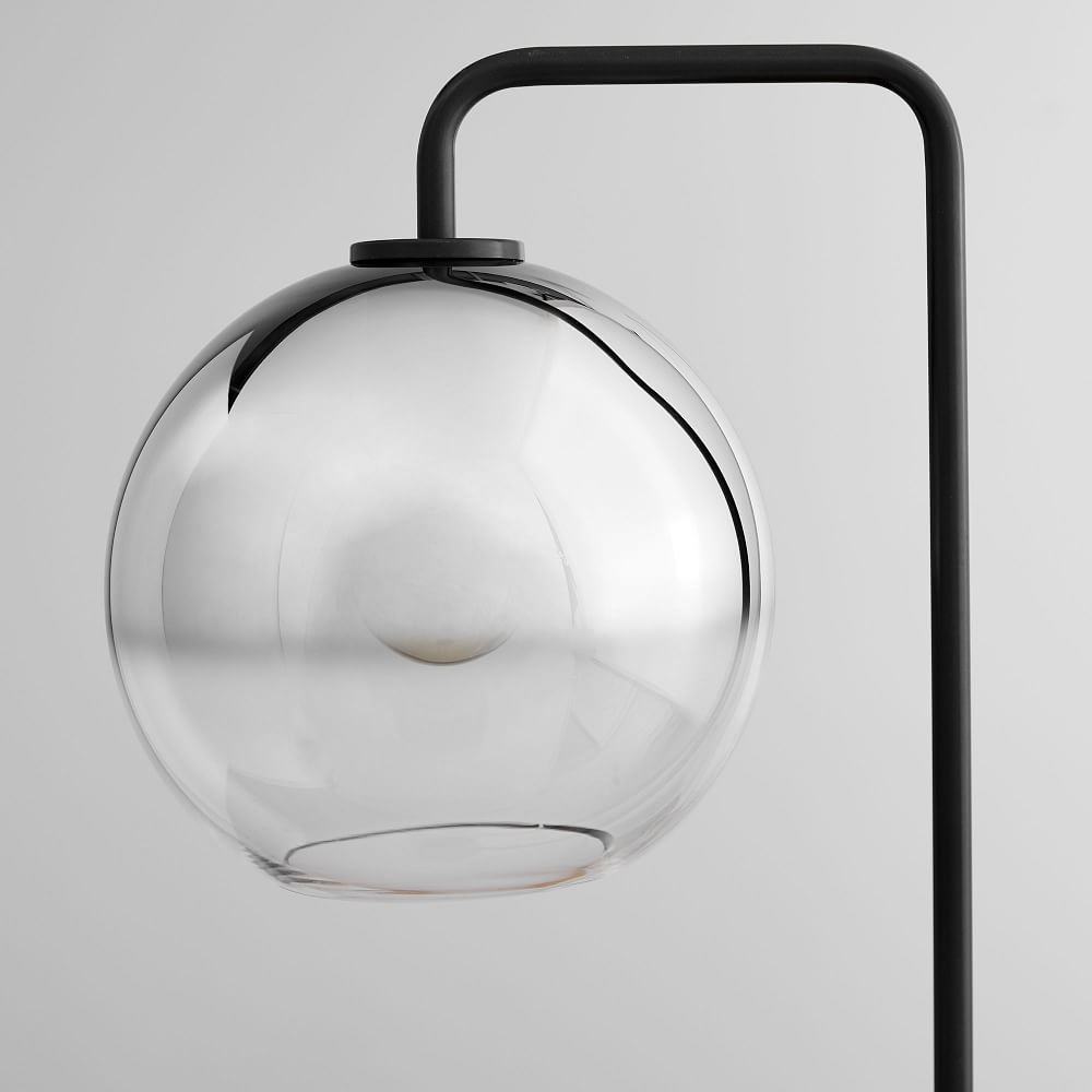Sculptural Glass Globe Floor Lamp - Metallic Ombre - Image 1