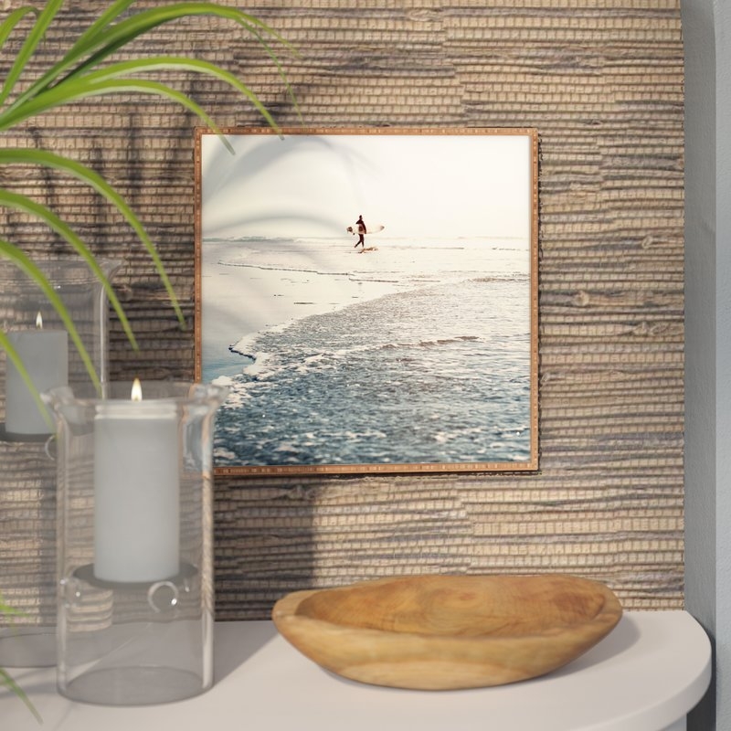 'Surfer Dude' Photographic Print - Brown Frame - Image 1