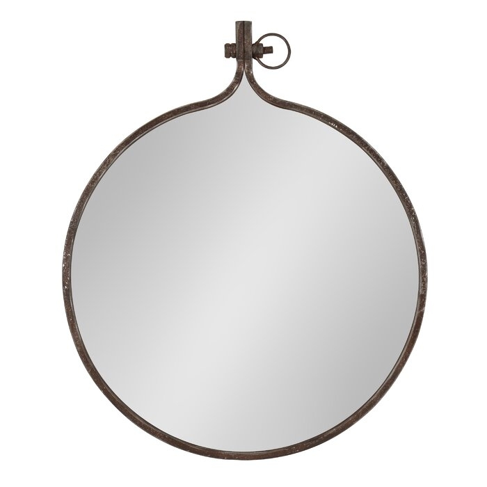 Kinley Round Metal Framed Wall Mirror - Image 2