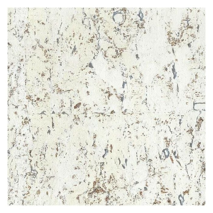 Modern Cork Unpasted Wallpaper / White/Off White - Image 0