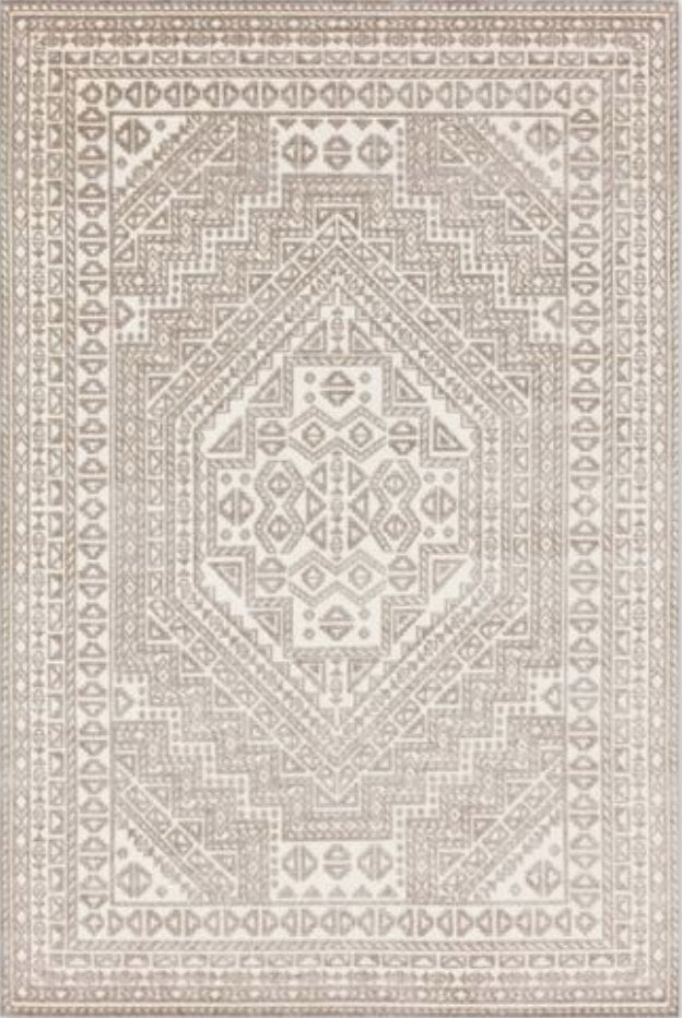 Esta Indoor/Outdoor Rug, Ivory and White 7'10" x 10'10" - Image 0