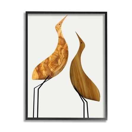 Modern Rustic Tree Patterned Birds Minimal Abstract by Daphne Polselli - Graphic Art - Image 0
