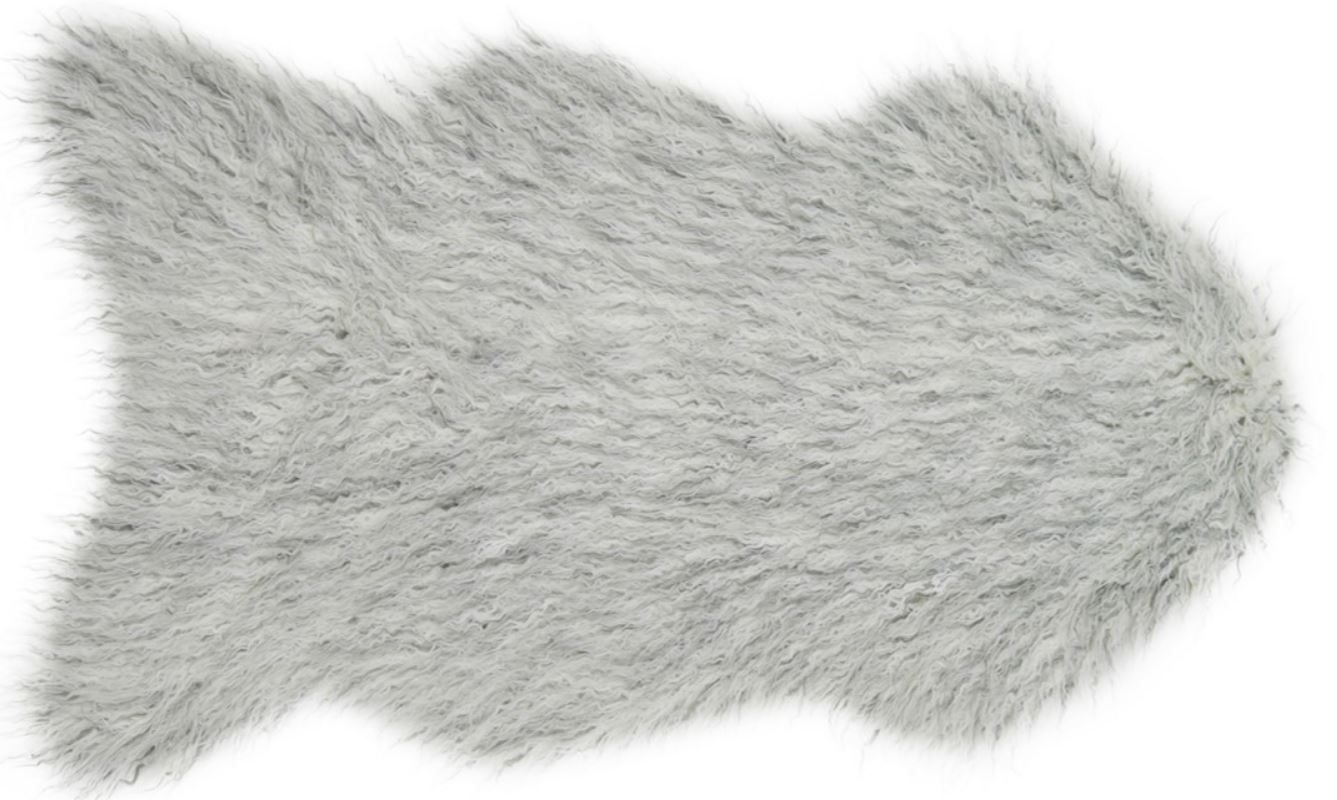 Faux Fur Rug - RB-01 IVORY / SILVER - Image 0