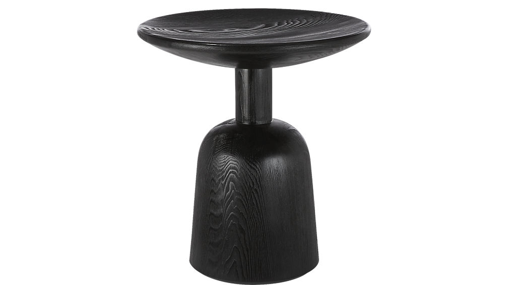 macbeth hemlock black wood side table - Image 0