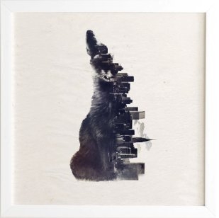 Fox From The City - 30" x 30" - Image 0