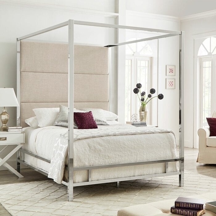 Everson Upholstered Canopy Bed - Image 0