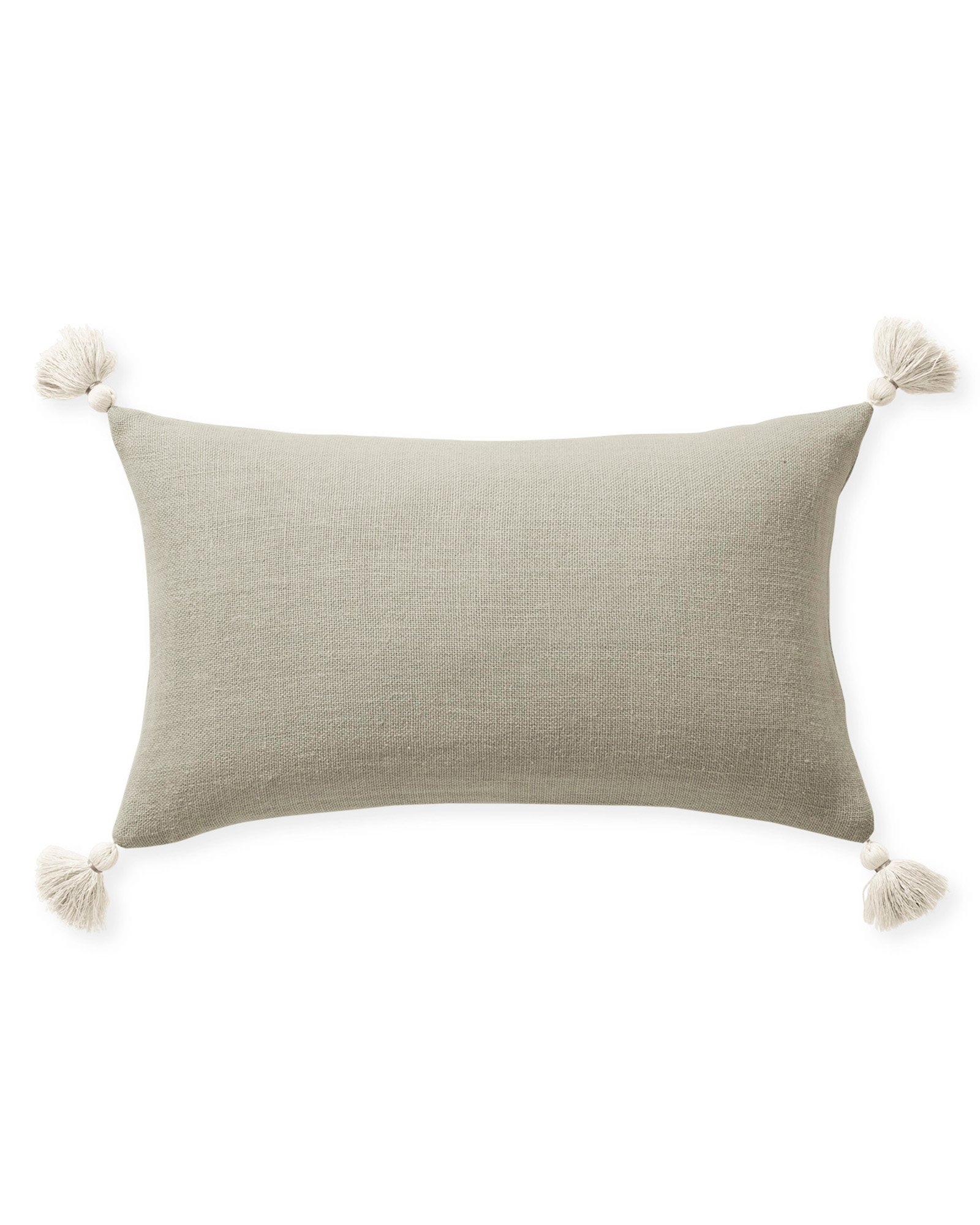 Eva Tassel 12" x 21" Pillow Cover - Flax - Insert sold separately - Image 0