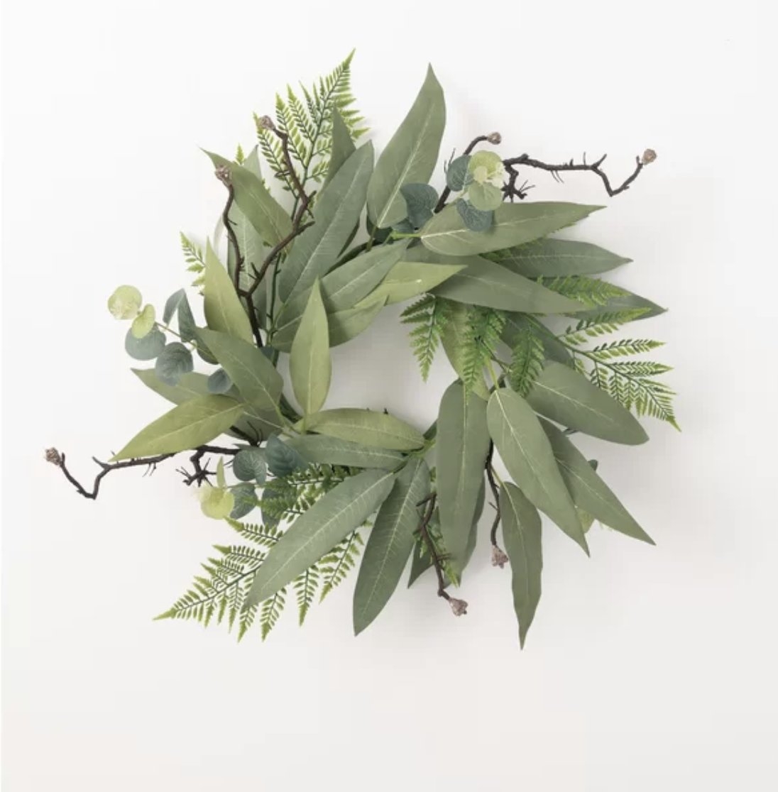 Eucalyptus Mix 24" Polyester Wreath - Image 0
