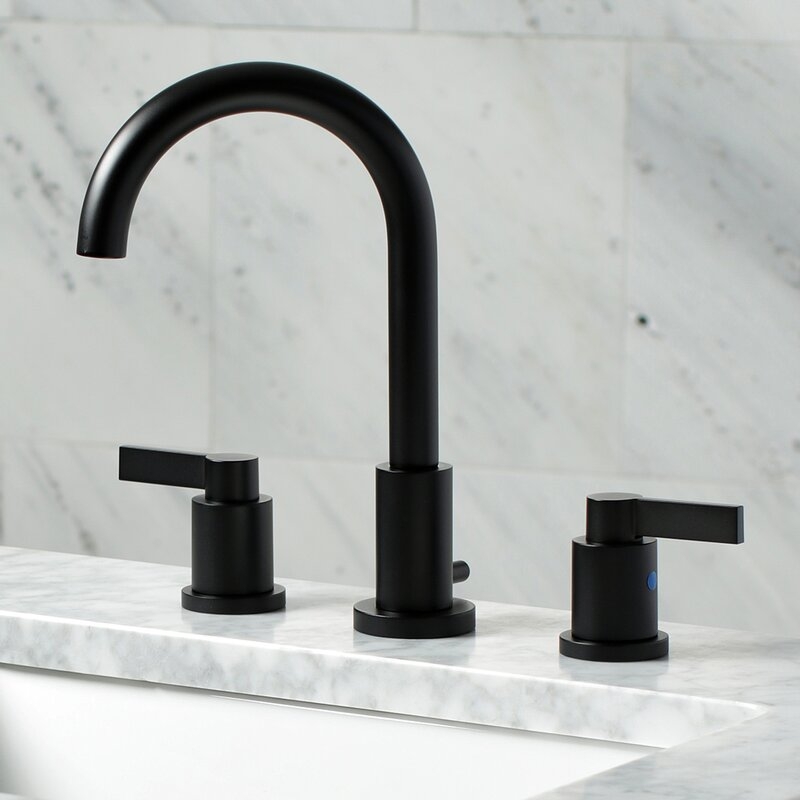 Nuvo Fusion Widespread Bathroom Faucet with Drain Assembly - Image 0