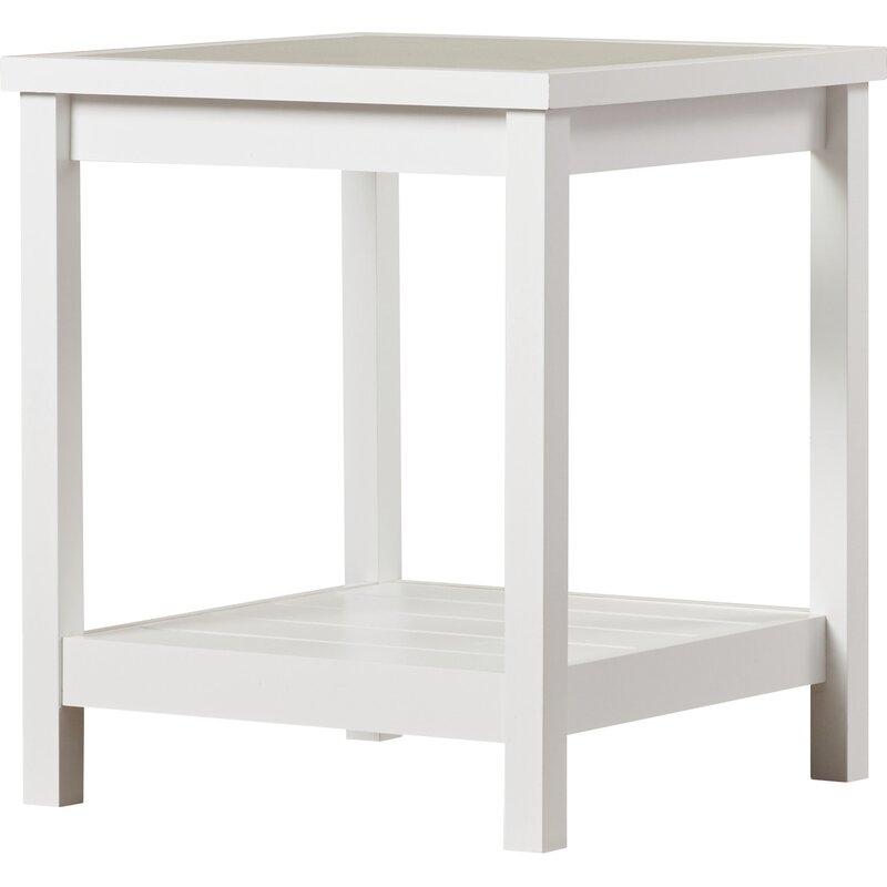 Hampton End Table / Soft White - Image 0