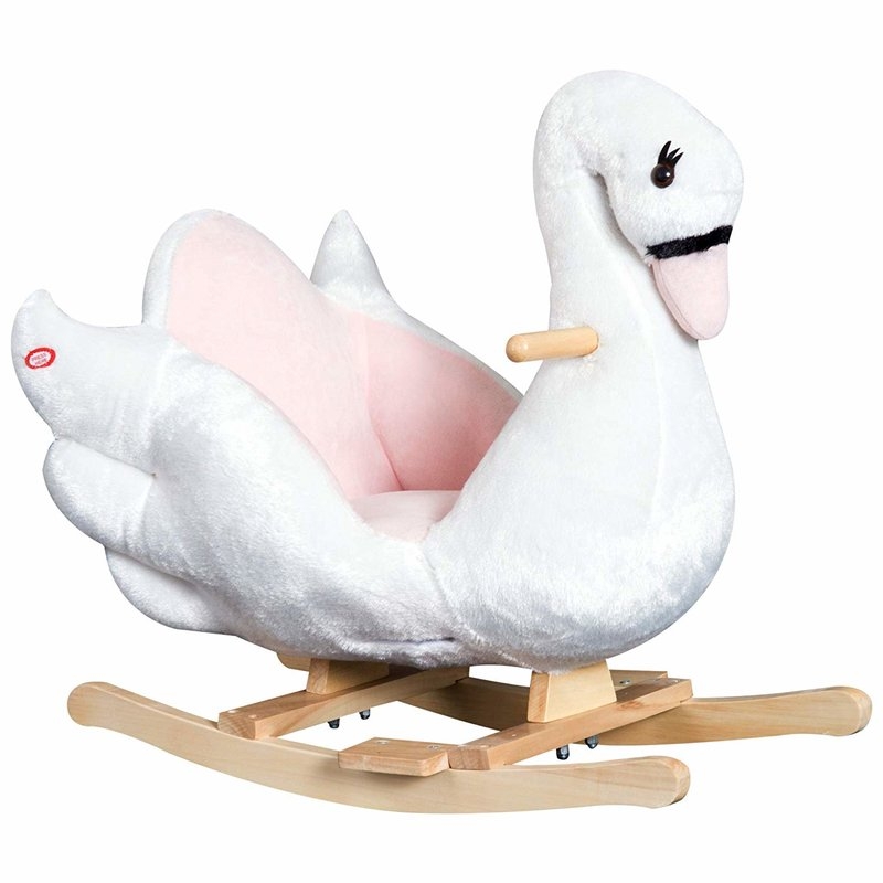 Kids Plush Toy Swan Style Rocker - Image 0