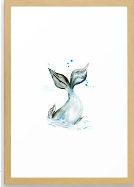 Whale tail Framed Art Print - Image 0